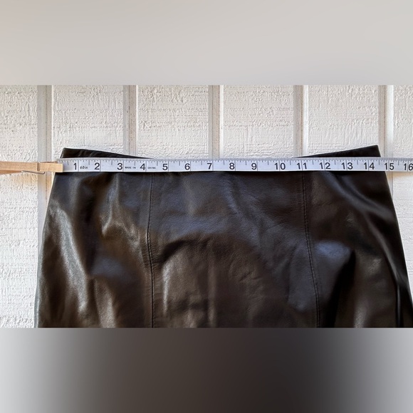 Talbots Petites Brand Women’s Leather Pencil Skirt‎ Size 4P - Picture 8 of 9
